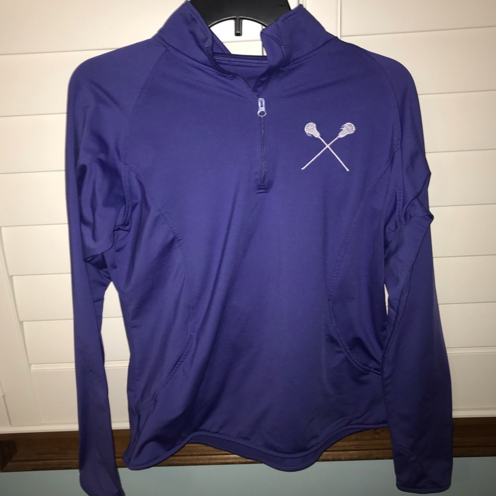 purple  lacrosse zip up